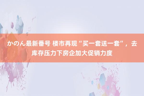 かのん最新番号 楼市再现“买一套送一套”，去库存压力下房企加大促销力度