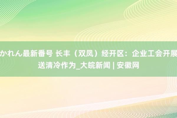 かれん最新番号 长丰（双凤）经开区：企业工会开展送清冷作为_大皖新闻 | 安徽网