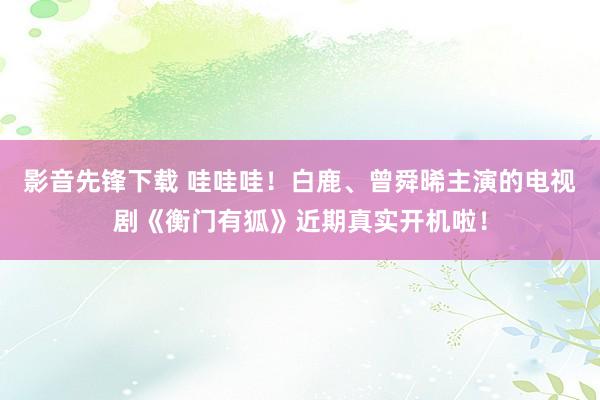 影音先锋下载 哇哇哇！白鹿、曾舜晞主演的电视剧《衡门有狐》近期真实开机啦！