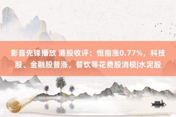 影音先锋播放 港股收评：恒指涨0.77%，科技股、金融股普涨，餐饮等花费股消极|水泥股